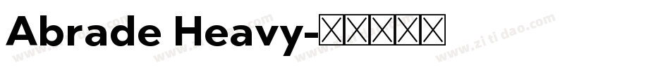 Abrade Heavy字体转换